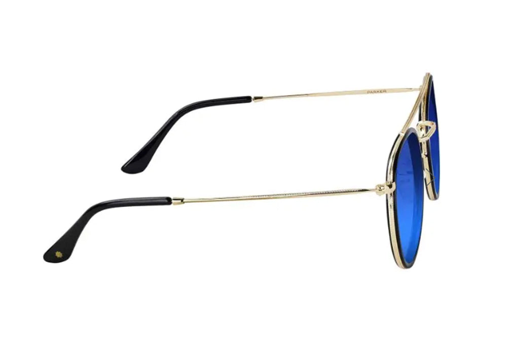 Glassy - Parker Polarized - Black/Gold/Blue Mirror - GlassyEyewearUK