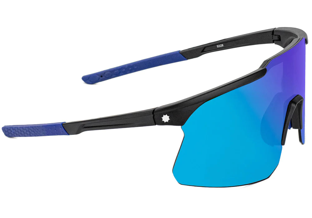 Glassy - Cooper - Black/Blue Mirror - GlassyEyewearUK