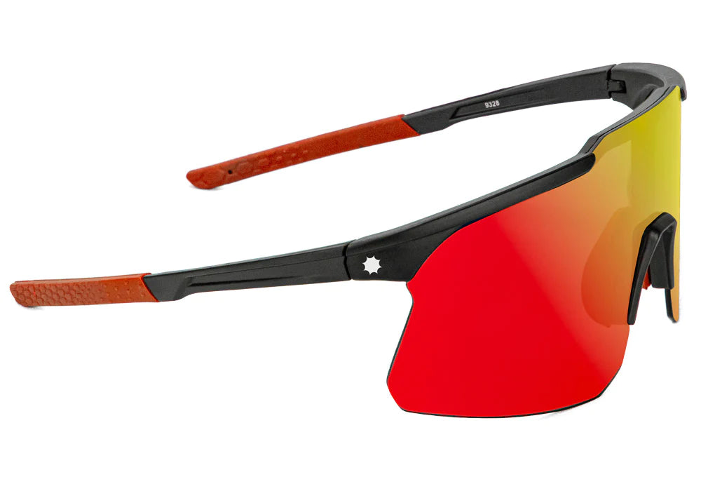 Glassy - Cooper - Black/Red Mirror - GlassyEyewearUK