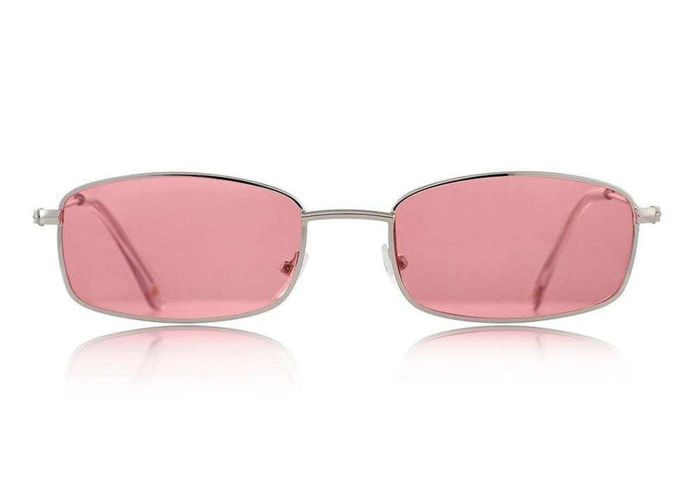 Glassy - Rae Polarized - Silver/Pink Mirror