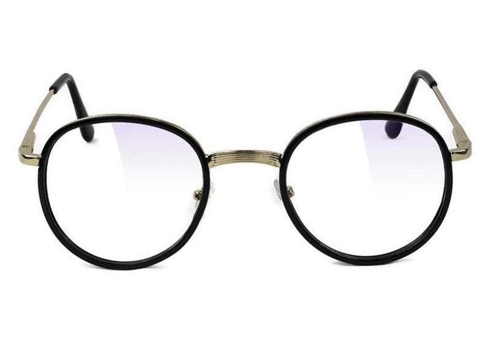 Lincoln - Premium Gaming Glasses - Black/Gold - GlassyEyewearUK